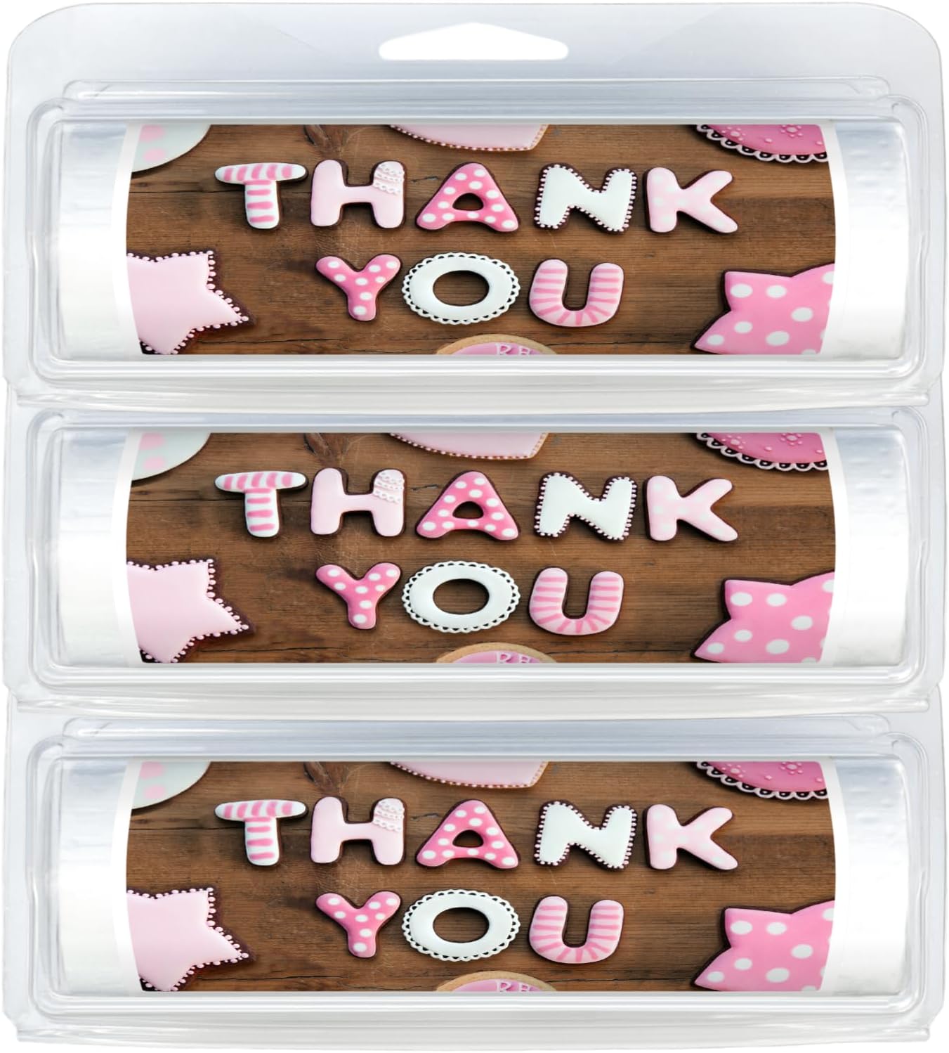 Happy Birthday Mini Toilet Paper Rolls | Great Gag Gift | Cute Party Favor | Useful Gift Idea | Birthdays & Treats (3-Pack) (768 Thank You Cookies)
