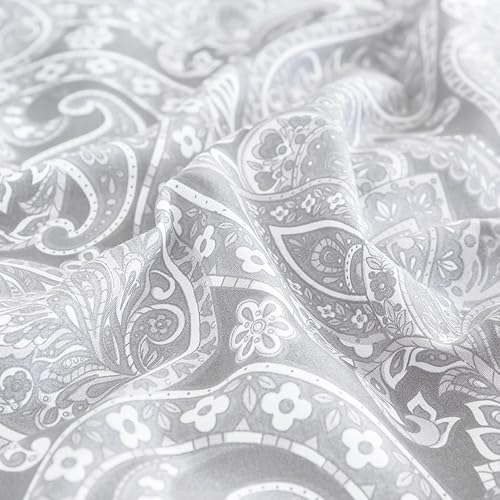 Miniatura 7 de Juego de edredón tamaño Queen de primavera, edredón suave para todas las estaciones, juego de ropa de cama ligero de 3 piezas, 1 edredón y 2 fundas