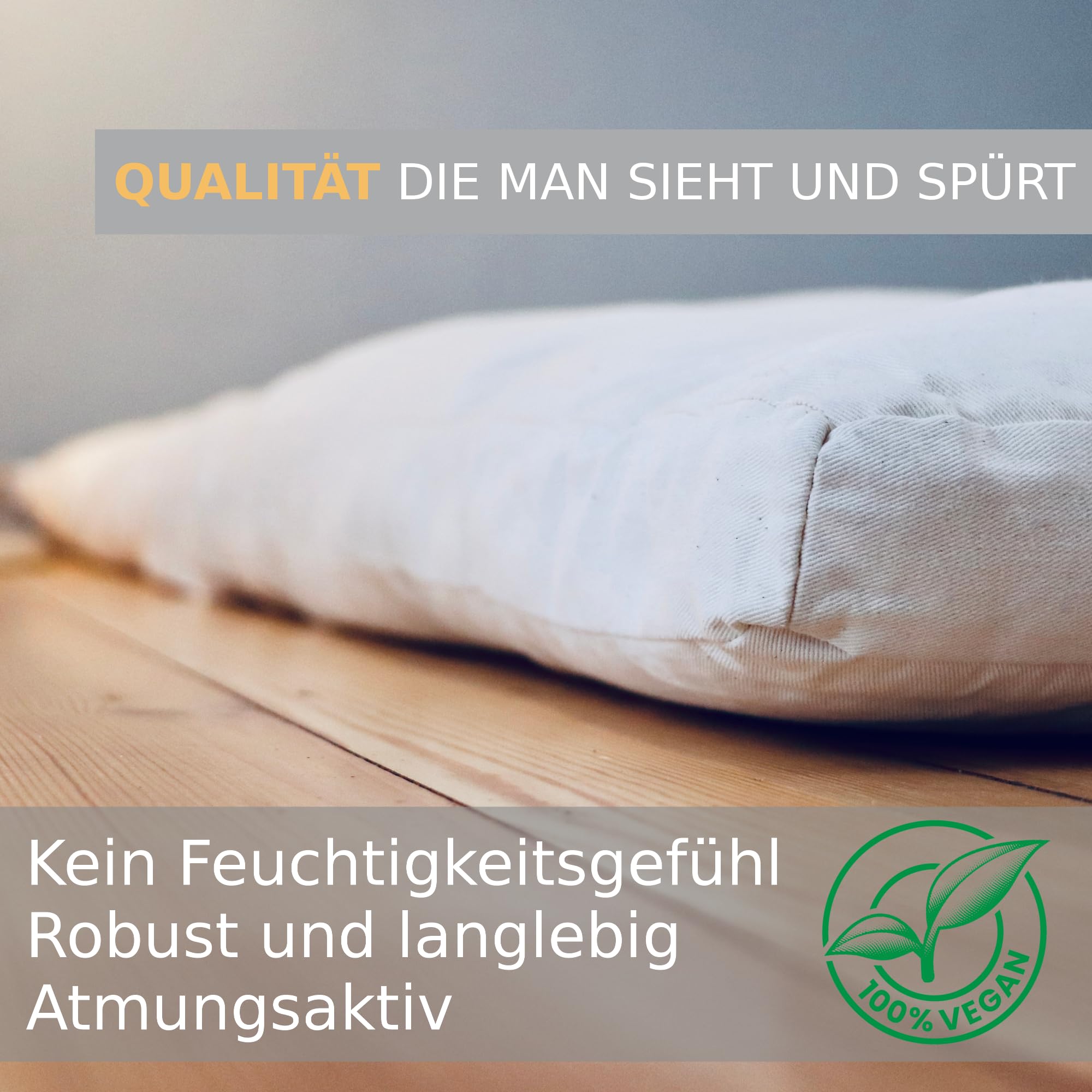 SHIATSU Premium Futon-Matratze Schurwolle, aufrollbare Futonmatratze Roll Bodenmatratze, Rollmatratze Faltmatratze Klappmatratze Gästematratze Boden Gästebett, Sleeping Mattress Tatami Bett (100cm)