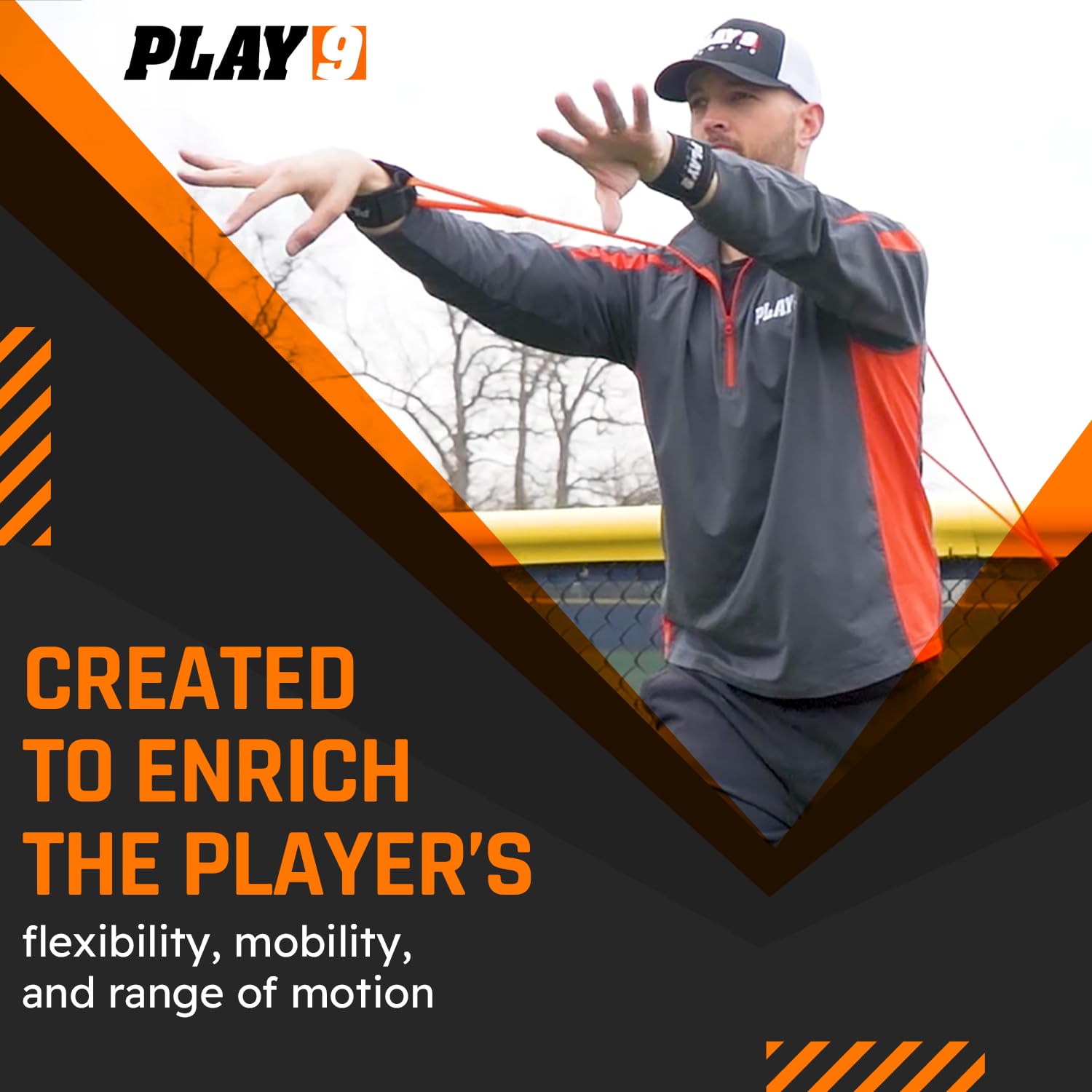 Play 9 Sports Resistance Exercise Bands Baseball Activation Elastic Training Athletes Equipment Bands