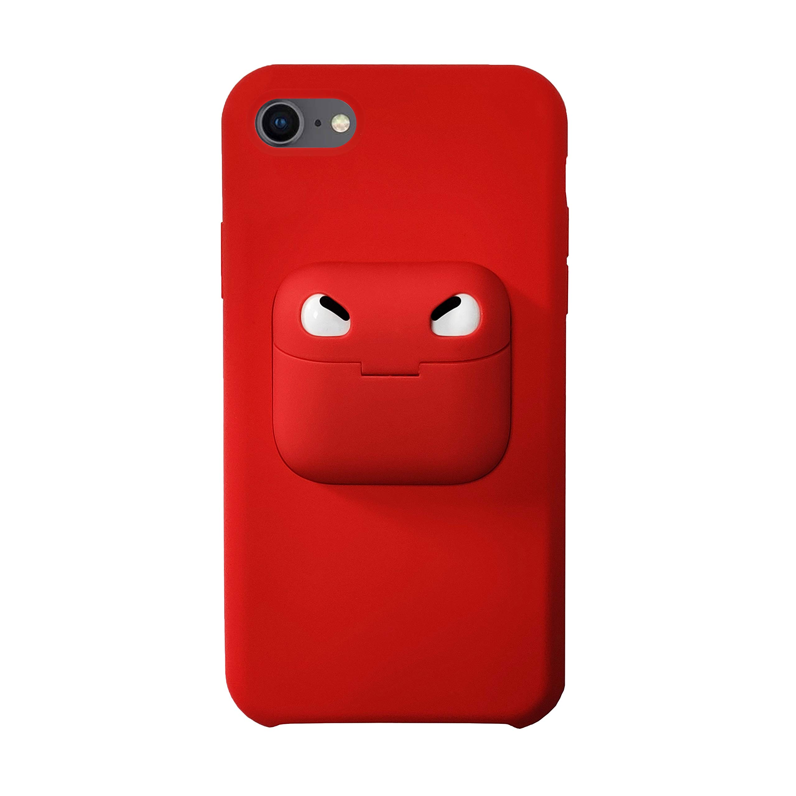 Amazon.co.jp: ComfortHurry iPhoneケース 背面にAirpodホルダー付き 
