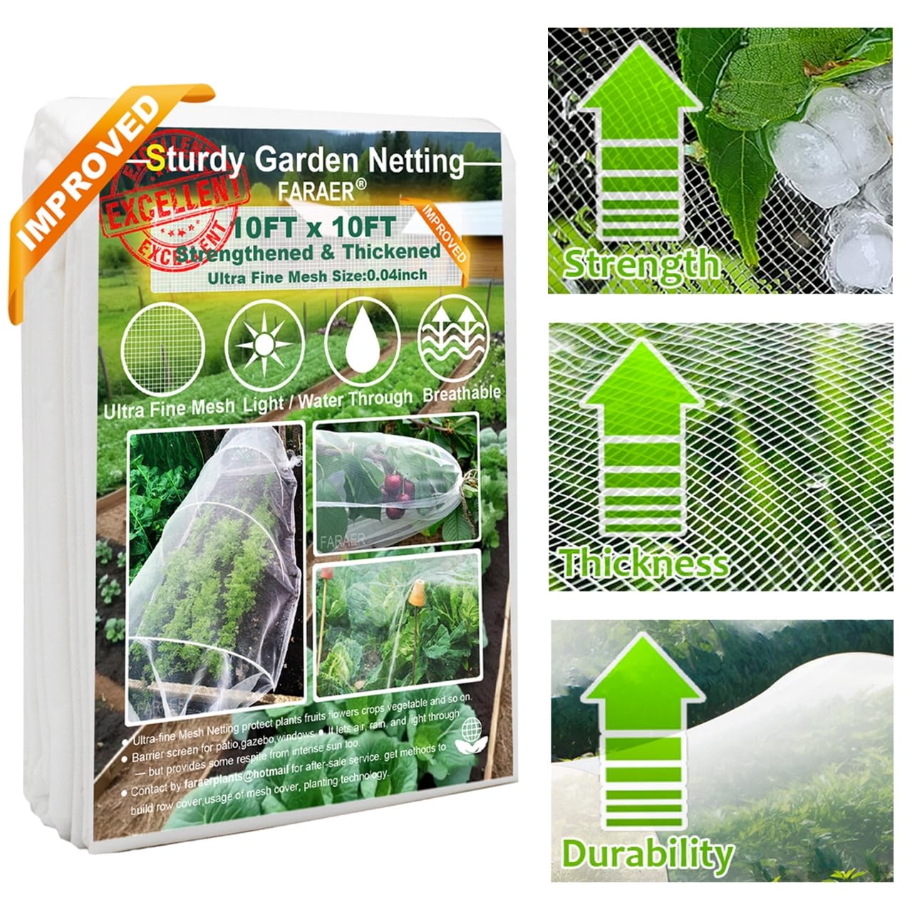 Red De Barrera De Jardín, Cubiertas Para Plantas, 8 X 24 Pies, Malla Extrafina, 30 % De Red Solar, Malla De Protección Solar Verde Para Verduras, Frutas, Flores, Cultivos, Cubierta De