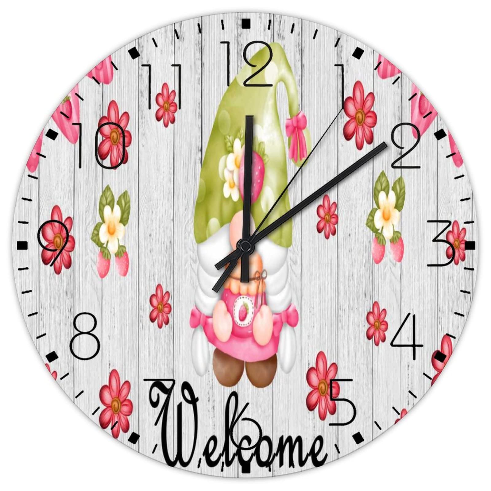 Horloge murale en bois de Pâques pour décorer le salon durant les fêtes