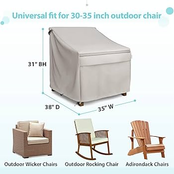 Amazon.com : MR. COVER Waterproof Patio Chair Covers, Lounge