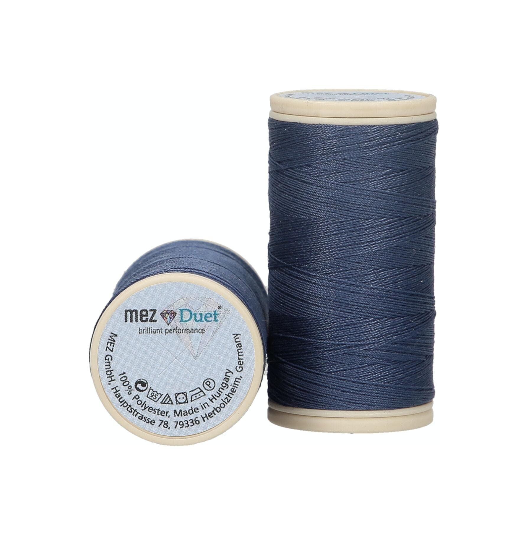 MEZ Duet Strength 100 4645100-07539 Blue Sewing Thread, 100% Polyester, 100 m