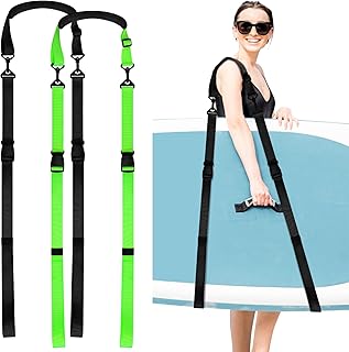 Bonuci 2 Pcs Paddle Board Carrier SUP Paddle Board Carrying Straps Kayak Surfboard Shoulder Strap with Padded Shoulder Sling Paddle Board Canoe Kayak Accessories for Women and Men, 2 Colors