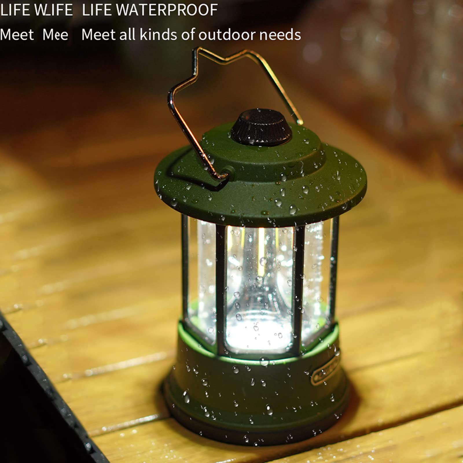 latarnia kempingowa, lampa kempingowa, oświetlenie namiotu retro na zewnątrz, oświetlenie kempingowe retro, wodoodporna lampa kempingowa ładowana przez USB, lampka nocna do uprawiania turystyk