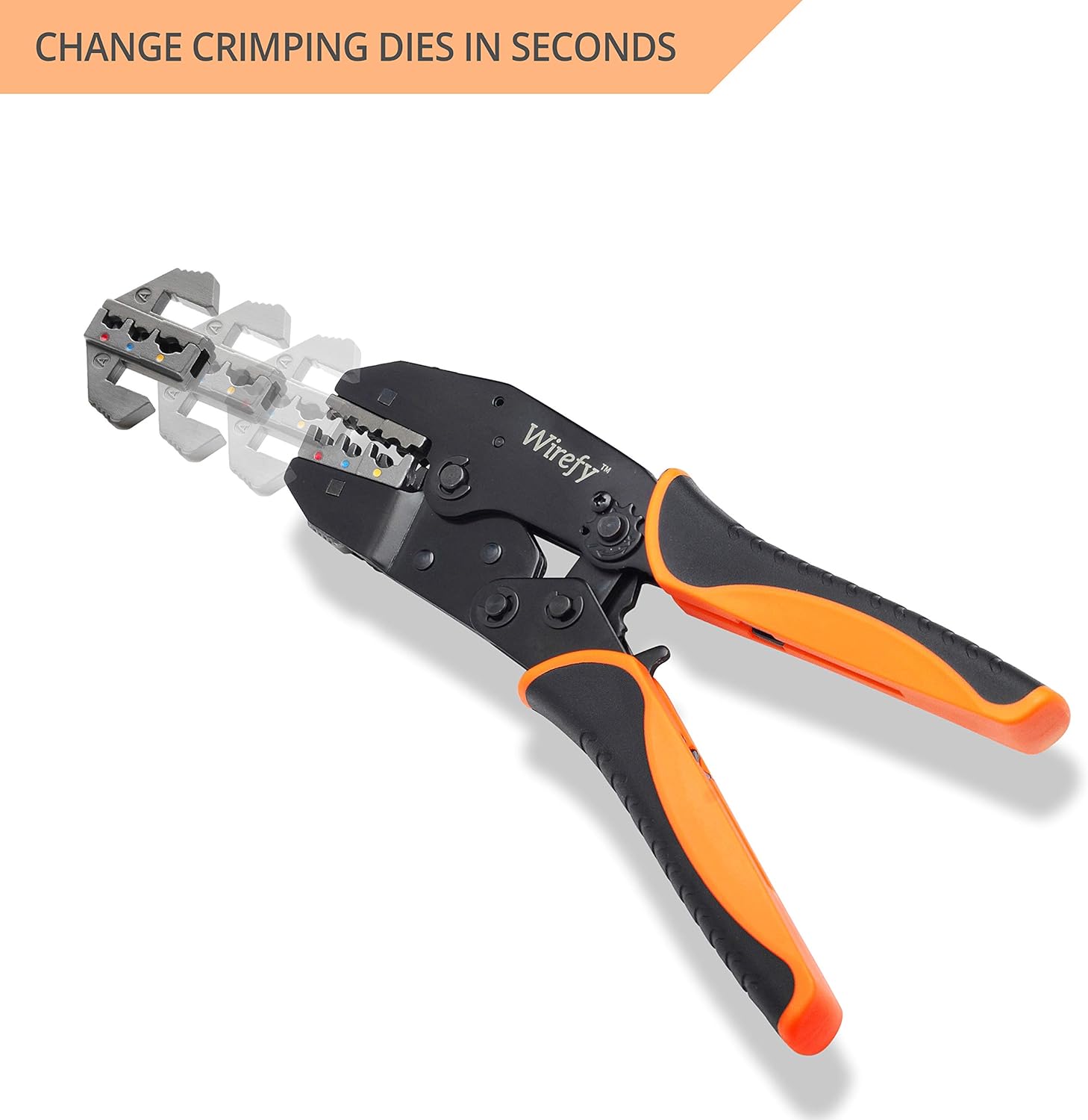 Weekly Top Sale Wirefy Crimping Tool Set 8 PCS - Ratcheting Wire Crimper - Heat Shrink, Non-Insulated, Open Barrel, Flag, Ferrule Connectors Best Deal Product Wirefy Crimping Tool Set 8 PCS - Ratcheting Wire Crimper - Heat Shrink, Non-Insulated, Open Barrel, Flag, Ferrule Connectors