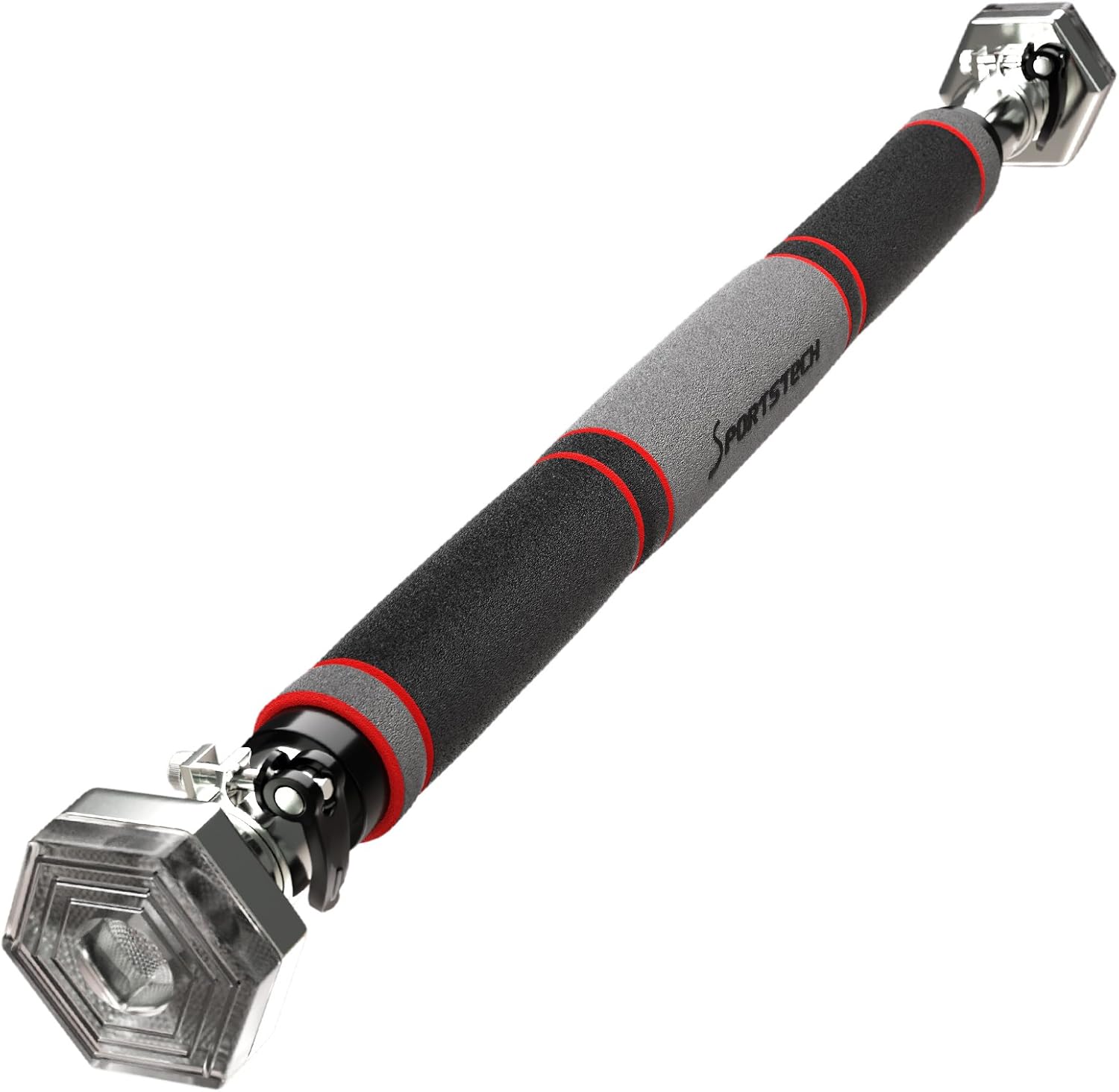 Sportstech Pullup Bar with Patented Hexagonal System KS200 with 3Layer Padding, Safety