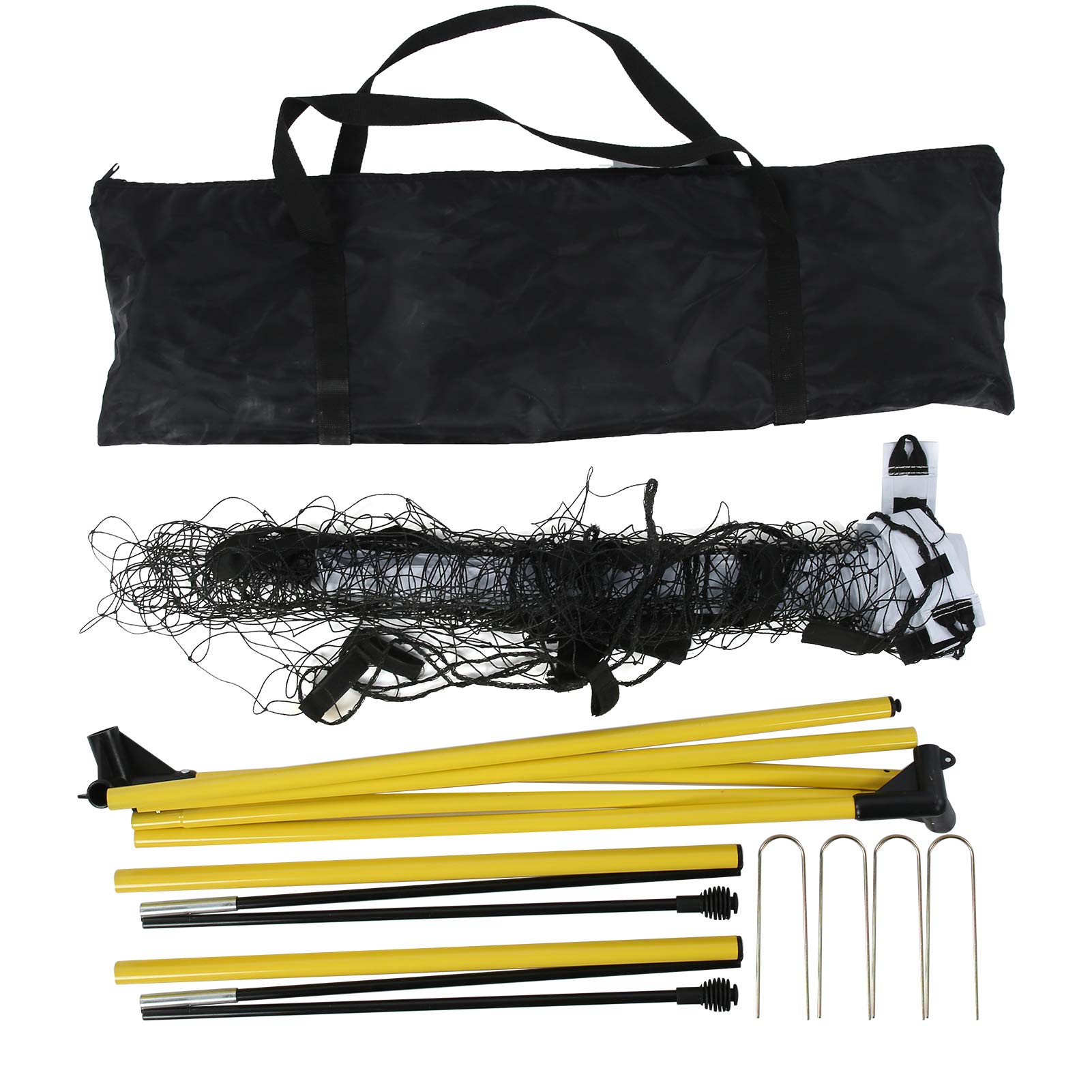 Kit di rete per pali da calcio pieghevole per porta da calcio portatile, attrezzatura per allenamento sportivo all'aperto per bambini e adulti