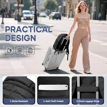 School Backpack School Bag for Teenage Girls Boys College Rucksack Lightweight Schoolbag Casual Backpack Dayback Women Bookbag College Waterproof 14 Inch Laptop Backpacks,A1-Black