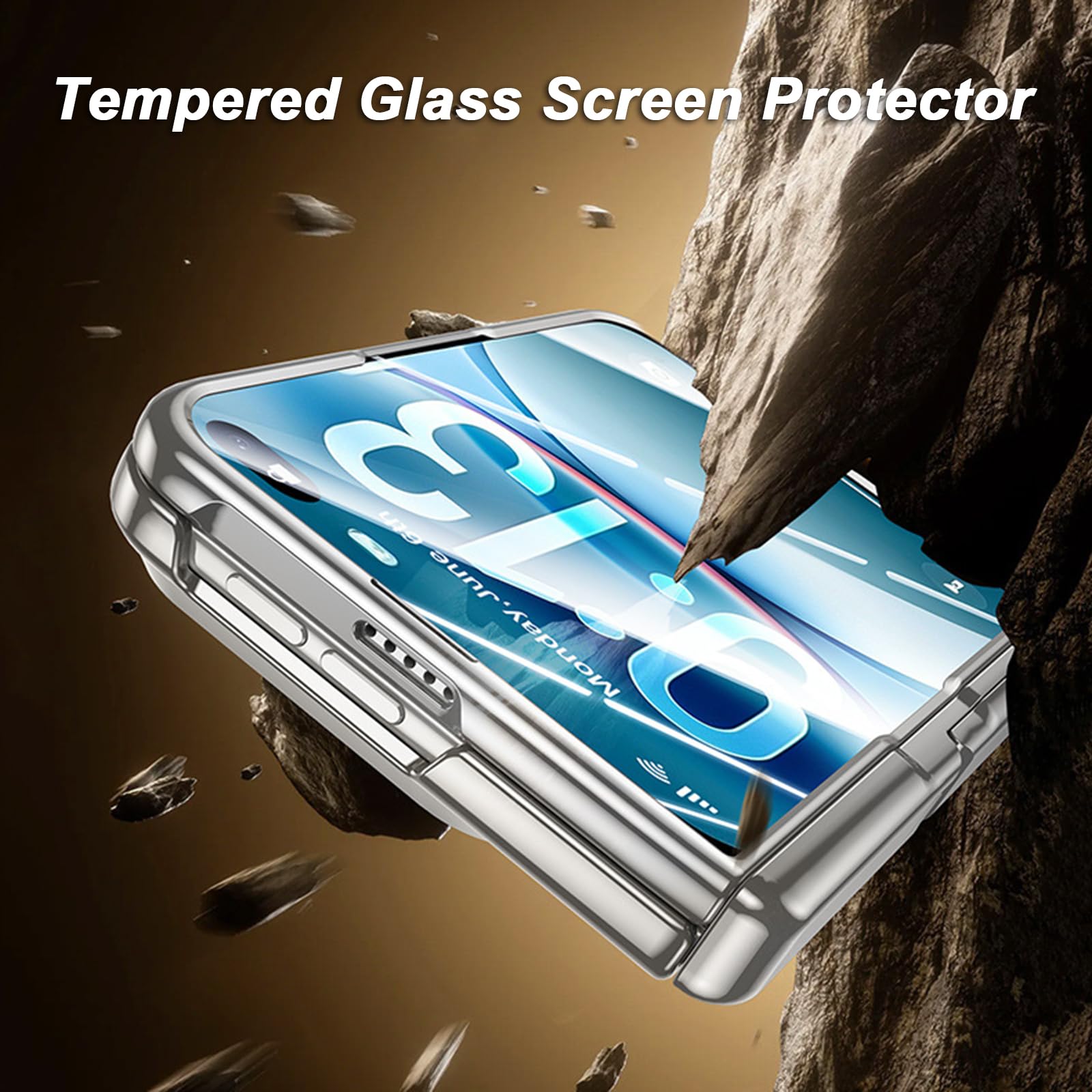 Mince Coque pour iPhone Duo, Luxe Galvanisé Claire Anti-Jaunissement