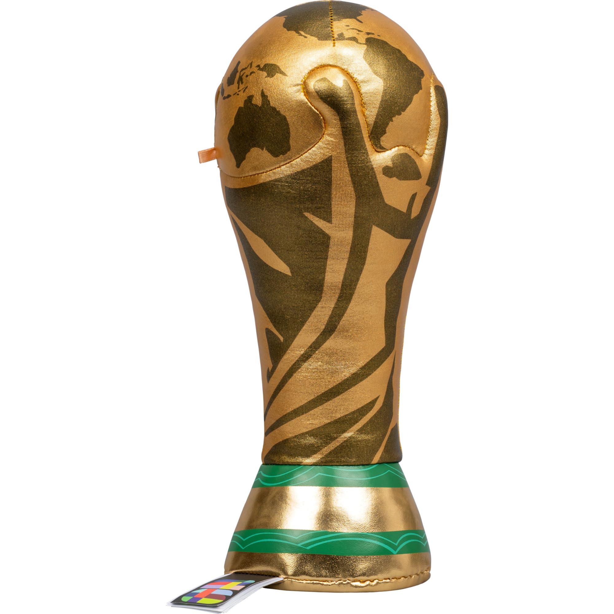 Jazwares Trophée en peluche de la Coupe du Monde de la FIFA 2026 de 25,4 cm – Pièce de collection officielle de la Coupe du Monde 2026 – À partir de 3 ans