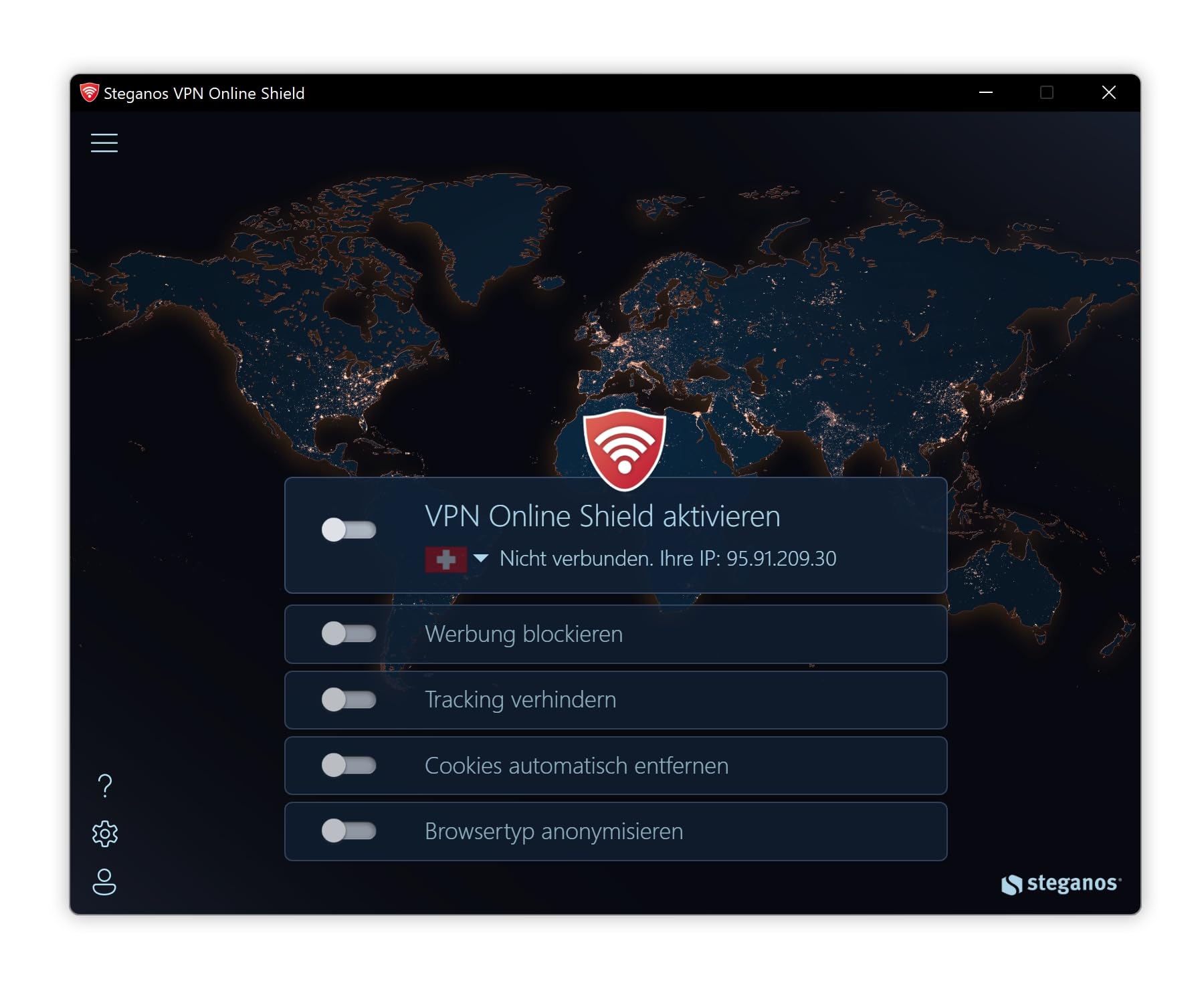 Steganos VPN Online Shield 2026 (aktuelle Version) - Die VPN-Lösung ohne Tempo- und Datenlimit aus Deutschland für Windows, macOS, iOS und Android - 5 Geräte / 1 Jahr - DEUTSCH - ProductKeyCard (PKC)