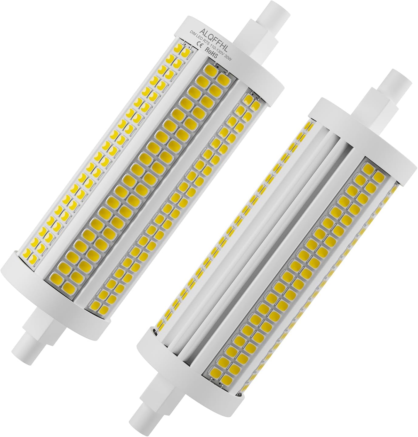 R7S 118 mm LED Bulbs 30 W Double-Ended J Type Floodlights 200 W Halogen Rod T3 Equivalent 3000 lm Dimmable Light Bulb Wall Safety Floor Bulbs Pack of 2 4000 K Natural White