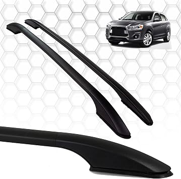 for Mitsubishi ASX 2010-2023 Custom Fit Roof Rack Side Rails - 165 LBS Load Capacity, Durable Aluminum Construction Black Color