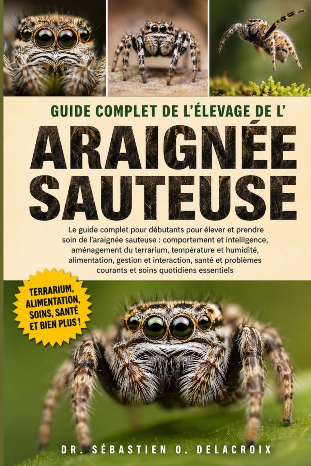 GUIDE COMPLET DE L’ÉLEVAGE DE L’ ARAIGNÉE SAUTEUSE: Le guide complet pour débutants pour élever et prendre soin de l’araignée.....gestion et ... courants et soins quotidiens essentiels
