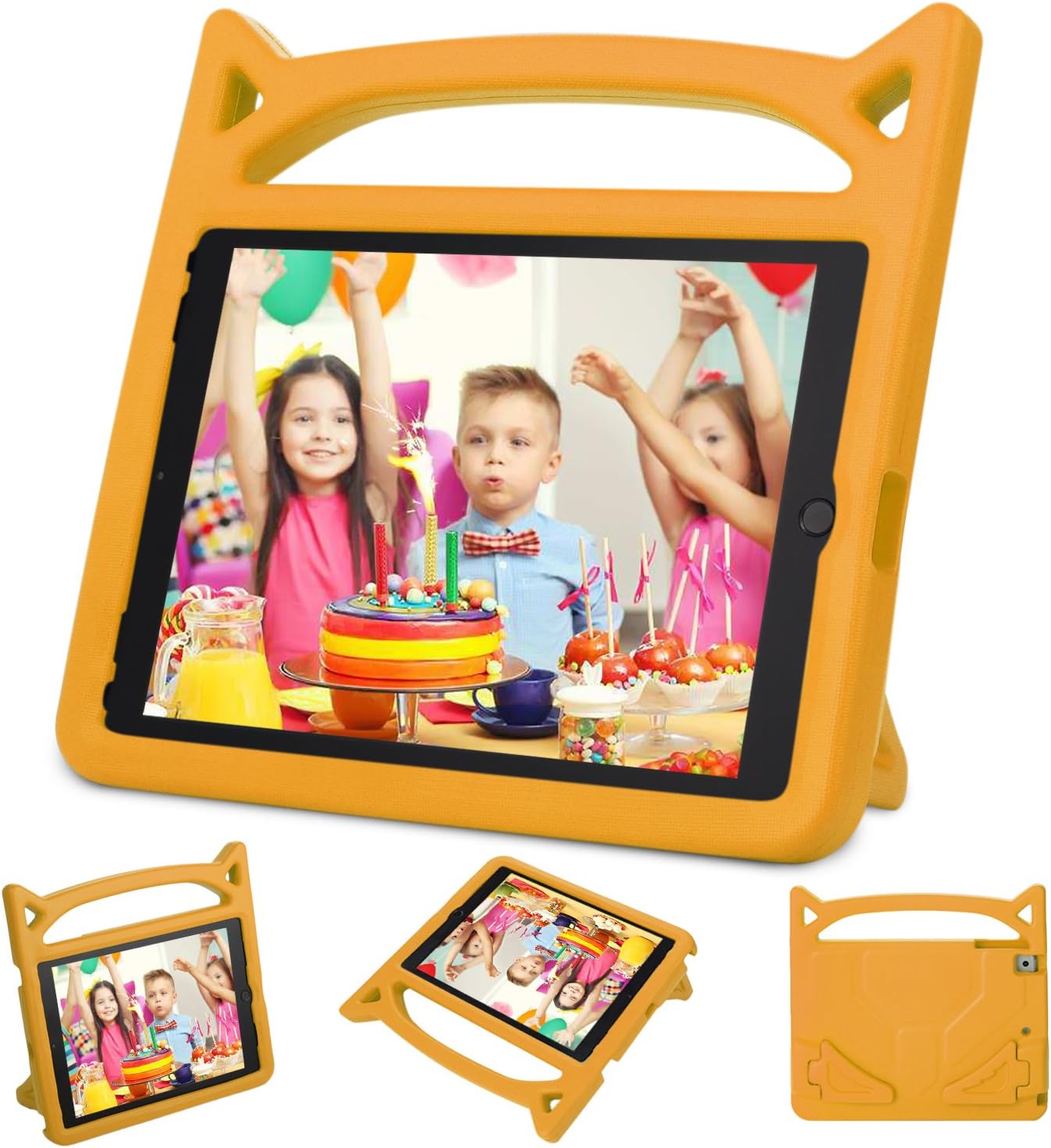Kids Case for iPad 2 3 4 - Ubearkk Light Weight Shock Proof Convertible Handle Stand Kids Friendly for iPad 2, iPad 3rd Generation, iPad 4th Generation Tablet