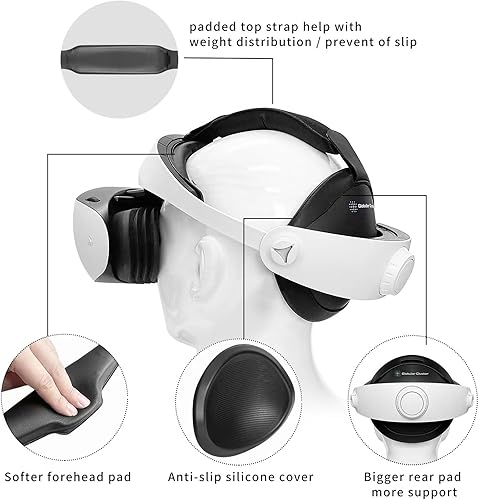 Miniatura 2 de Globular Cluster CMP2 Comfortable Mod for PS VR 2 - Sweet Spot Keeper- Weight Balancer-Soft Forehead Pad-Bigger Softer Anti-Slip Rear Pad