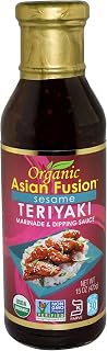 Organic Asian Fusion Sesame Teriyaki Sauce - Asian General Tso's Organic Teriyaki Sauce - USDA Organic, Non-GMO Project Verified, Gluten Free, Kosher Parve, Made In USA, 15 Oz (1 Pack)