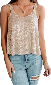 ガジェス　Gajess Glitter Camisole トップス Gajess Glitter Camisole Amazon.com: Women's Sequin