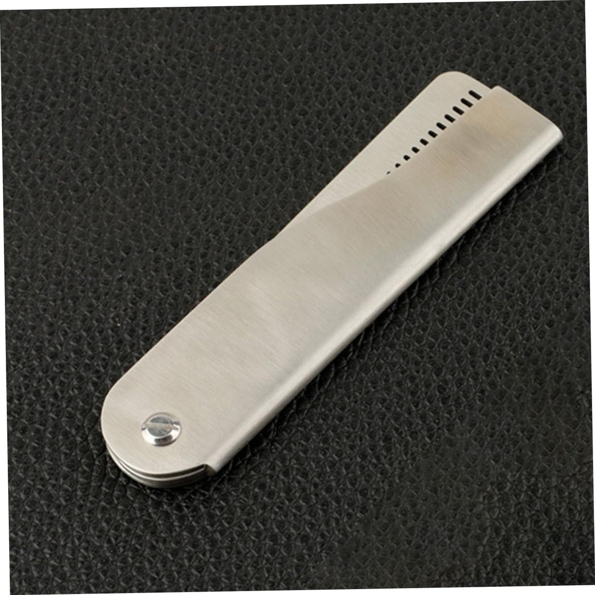 Baluue 2pcs Stainless Steel Hair Beard Comb for Men Portable Folding Mini Grooming Tool for Styling and Travel