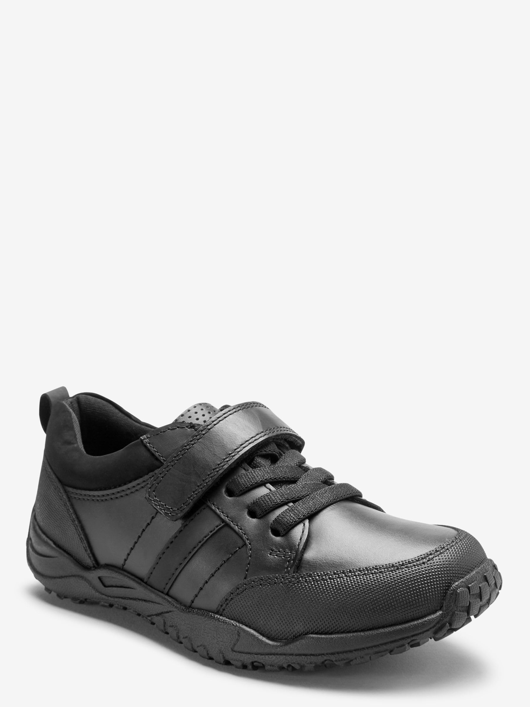 NEXT Niños Zapatos Escolares de Cuero con Cordones elásticos