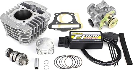 Amazon スペシャルパーツ武川 ハイパーsステージボアアップキット 125cc ハイコンプピストン ビッグスロットル付き スーパーカブ110 Ja44 クロスカブ110 Ja45 Btb付 01 05 0253 車 バイク 車 バイク