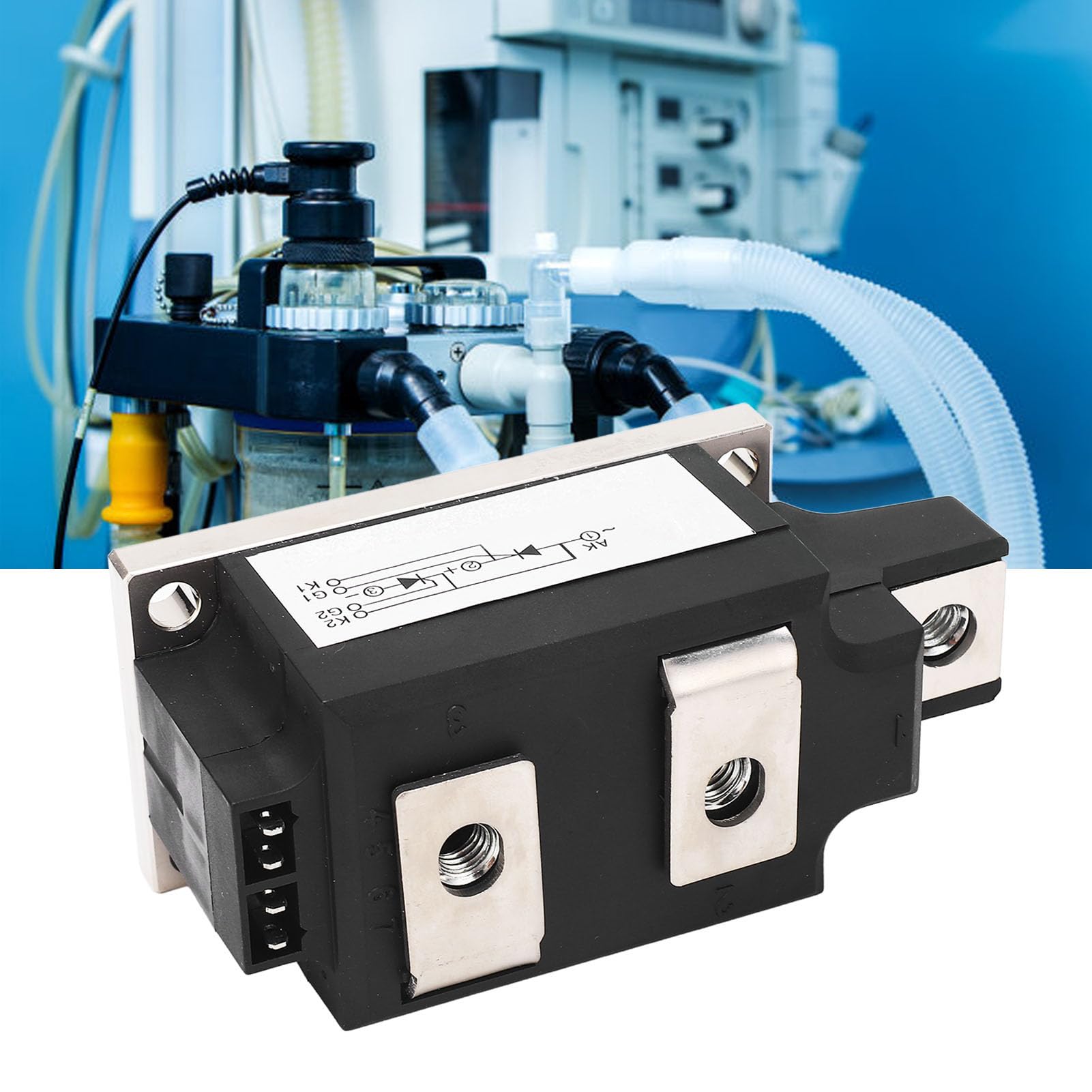 Modulo TRIAC, modulo di alimentazione a tiristori bidirezionali, raddrizzatore a silicio controllato da 1600 V con custodia in PC e base in rame per il controllo dei motori, (JLTT250N16KOF)