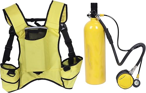 Alomejor Tanque de buceo, equipo portátil de buceo con mochila para exploración subacuática 2L