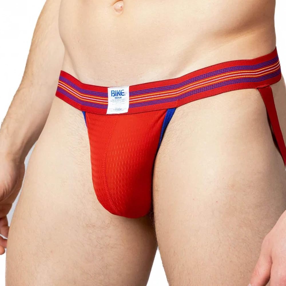 Jockstrap Homme Bike Athletic – XXL Blanc – Coupe Rigide Avec Coque – Protection Baseball/cricket