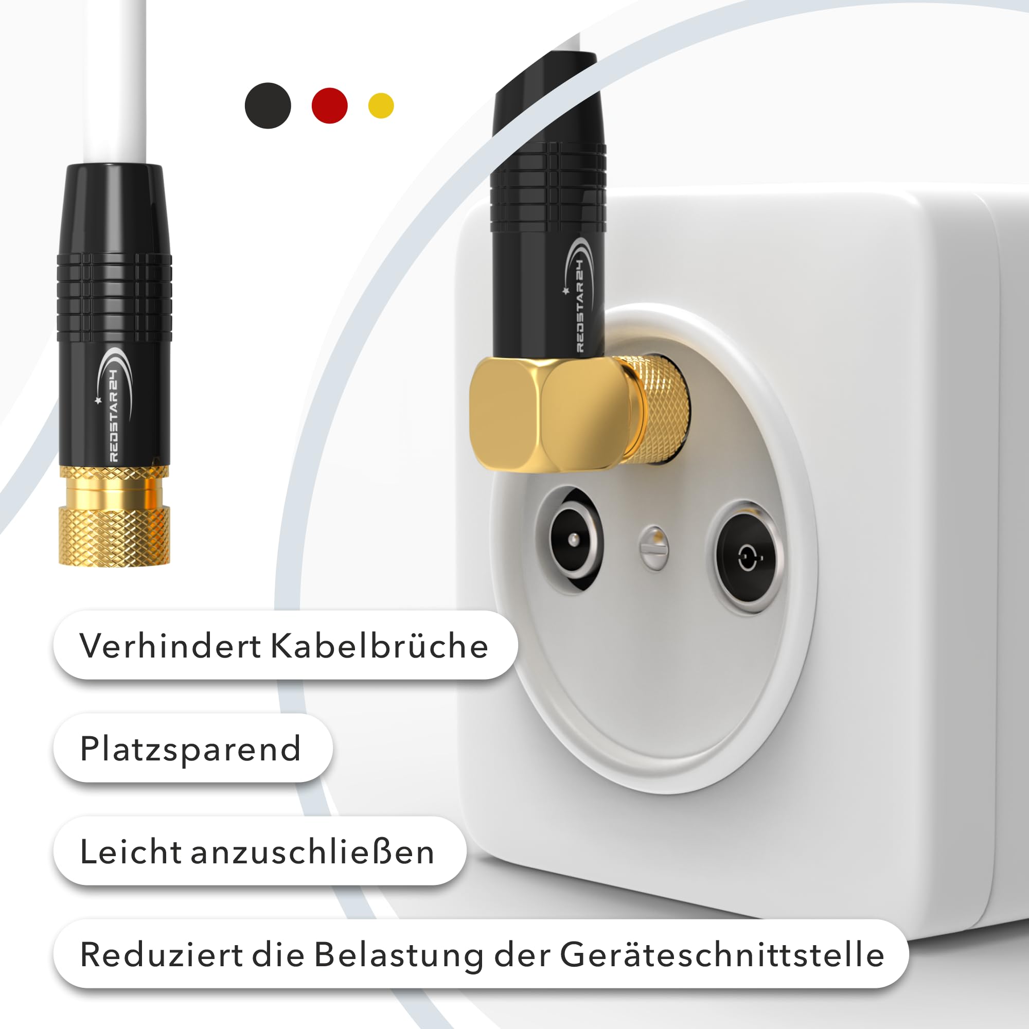 HB-DIGITAL SAT-antenne-adapter: F-stekker (satelliet DVB-S/S2 HB-DIGITAL SAT-antenne-adapter: F-stekker (satelliet DVB-S/S2