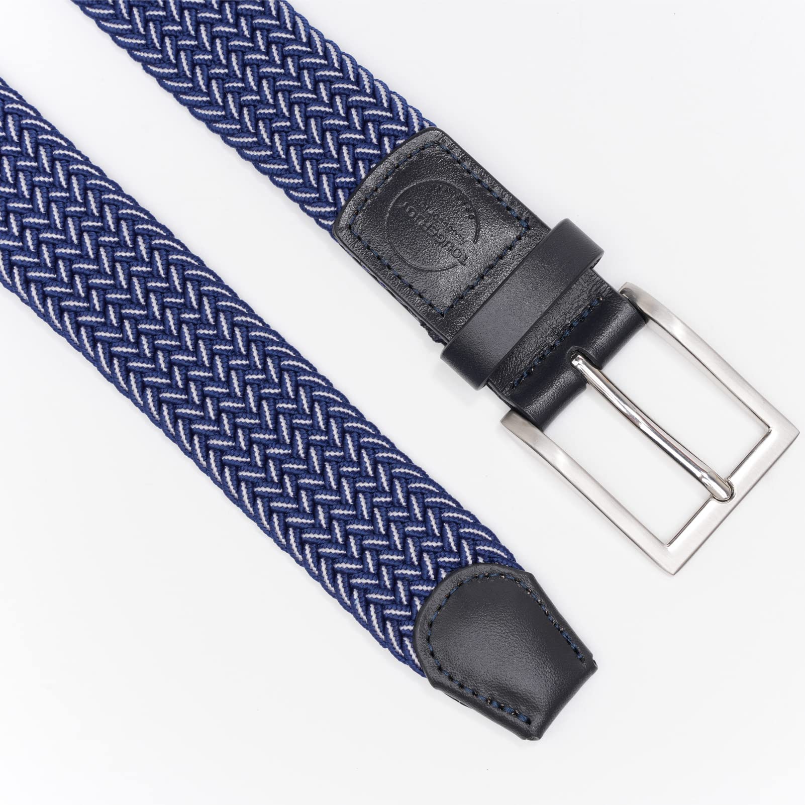 TOUGERJOY Mens Stretch Belt, tessuto elastico intrecciato Web Belt Casual per Golf Pantaloni di caccia Jeans