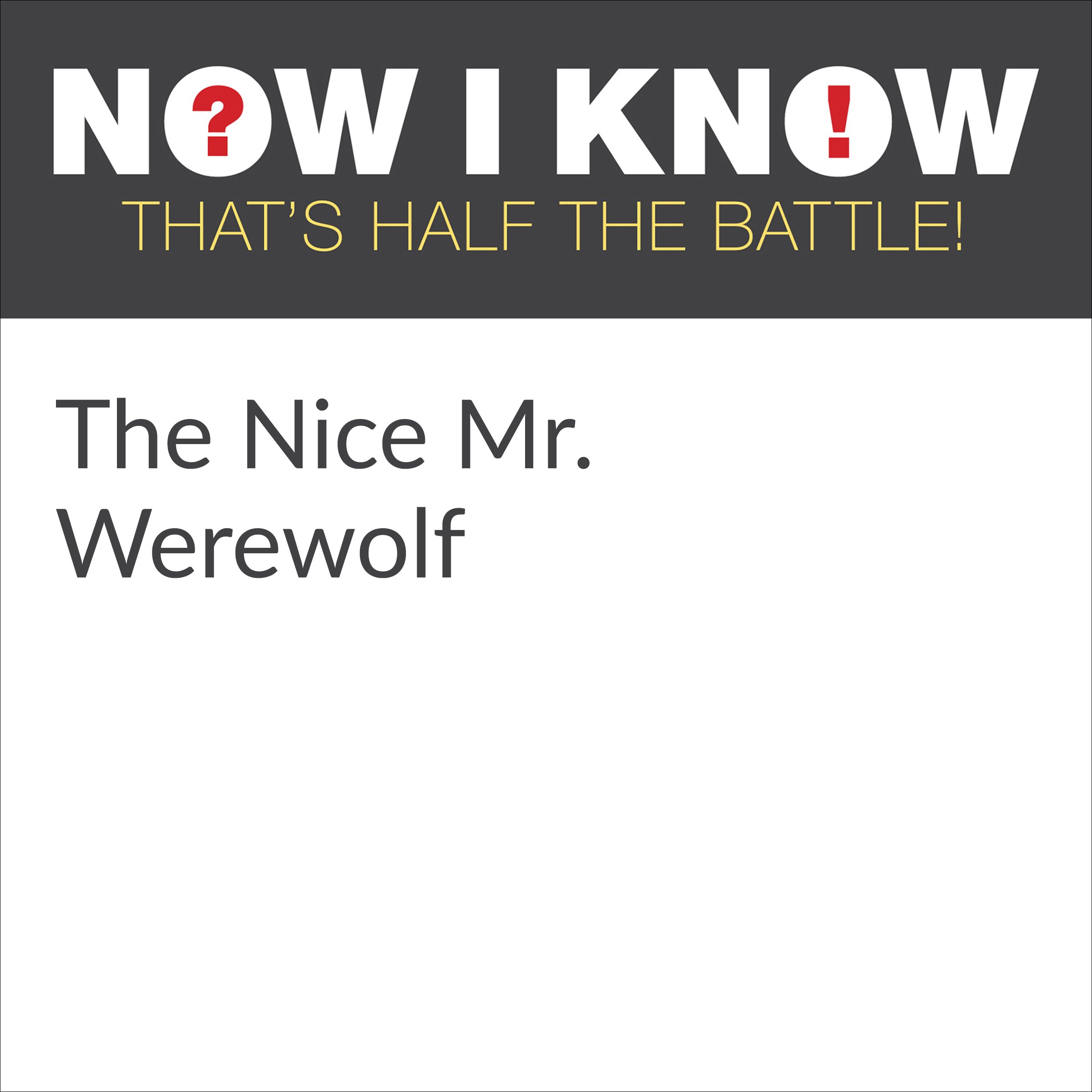 Cover art for The Nice Mr. Werewolf