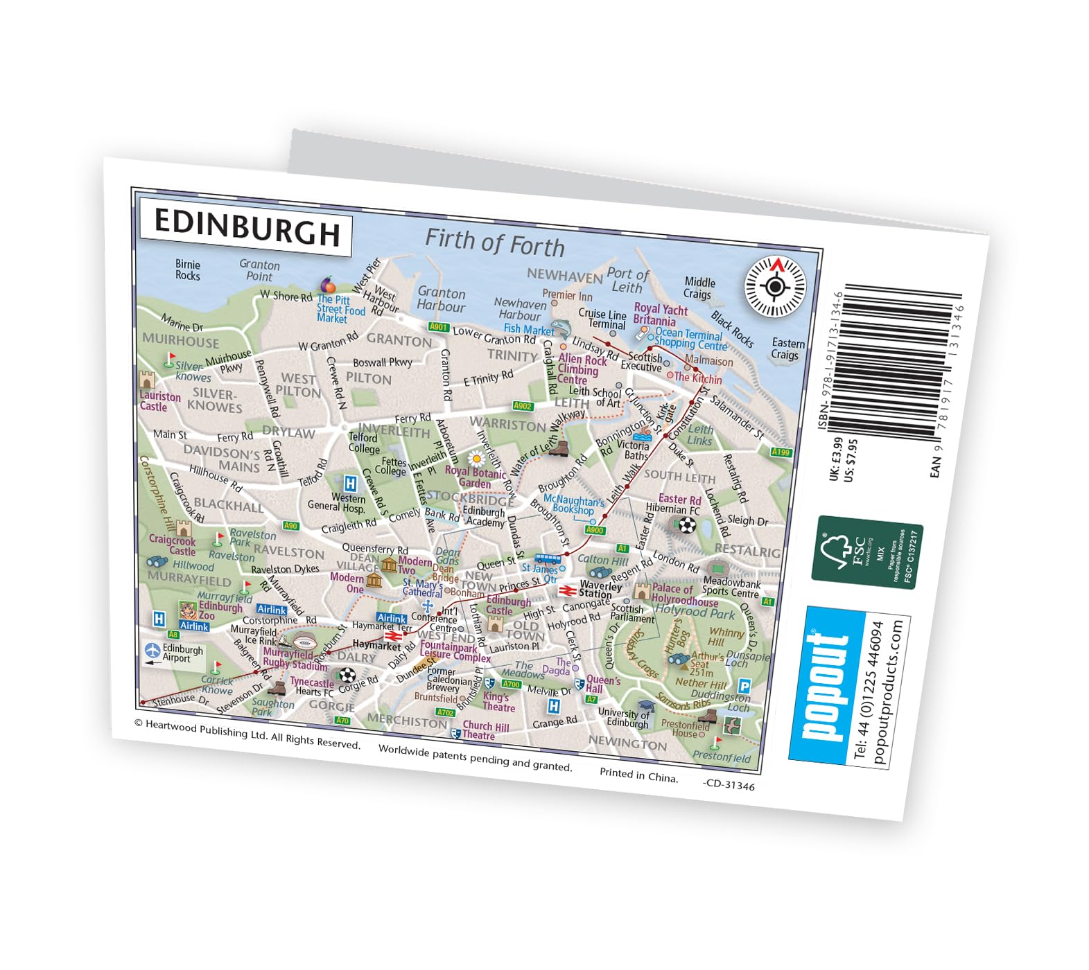 Edinburgh Single: Popout Map