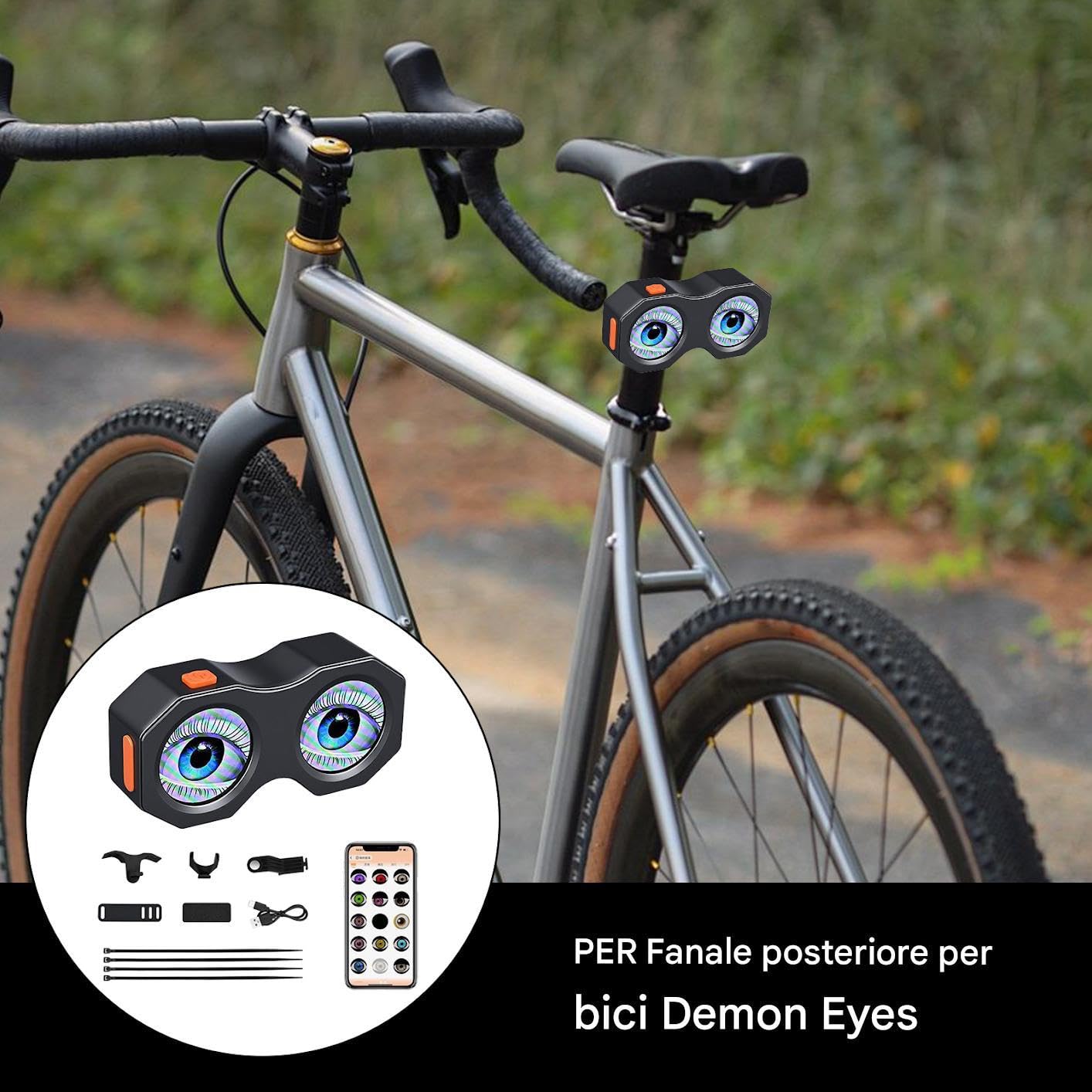Luce Posteriore per Bicicletta Fanale Sicurezza LED Impermeabile Brillante | ricaricabili per bici per guida notturna Luce Notturna LED Impermeabile Luminosa Ciclismo Notturno, Pendolarismo,