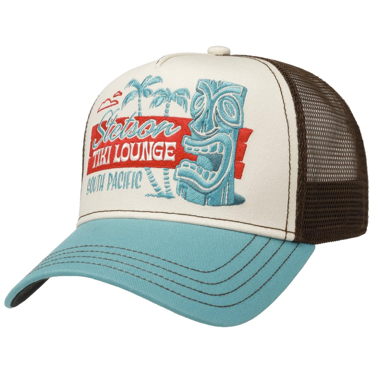 Tiki Lounge Trucker Cap Small Men - mesh Baseball Snapback, with Peak, Peak Summer-Winter
