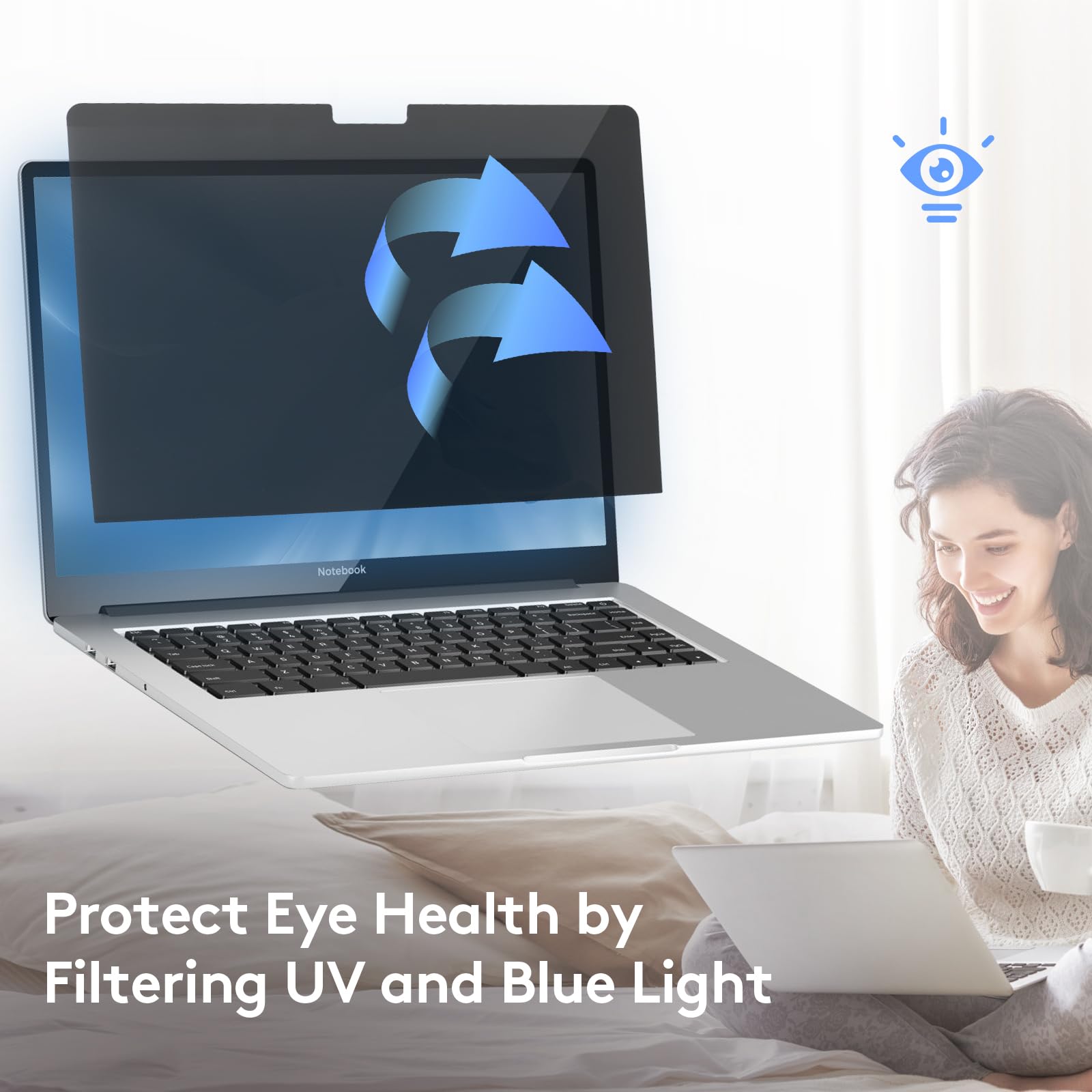 Pantalla magnética de privacidad para MacBook Pro de 16 pulgadas (2019-2023), modelo A2141, A2485, A2780, A2991, protector de pantalla extraíble, bloqueo de luz azul, protector antirreflejos