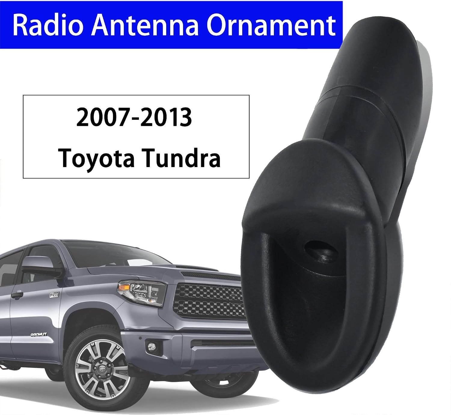 Anina Antenna Base for Toyota Tundra 2007 2008 2009 2010 2011 2012 2013 Car Radio Antenna Ornament Grommet Mount Antenna Topper 86392-0C040