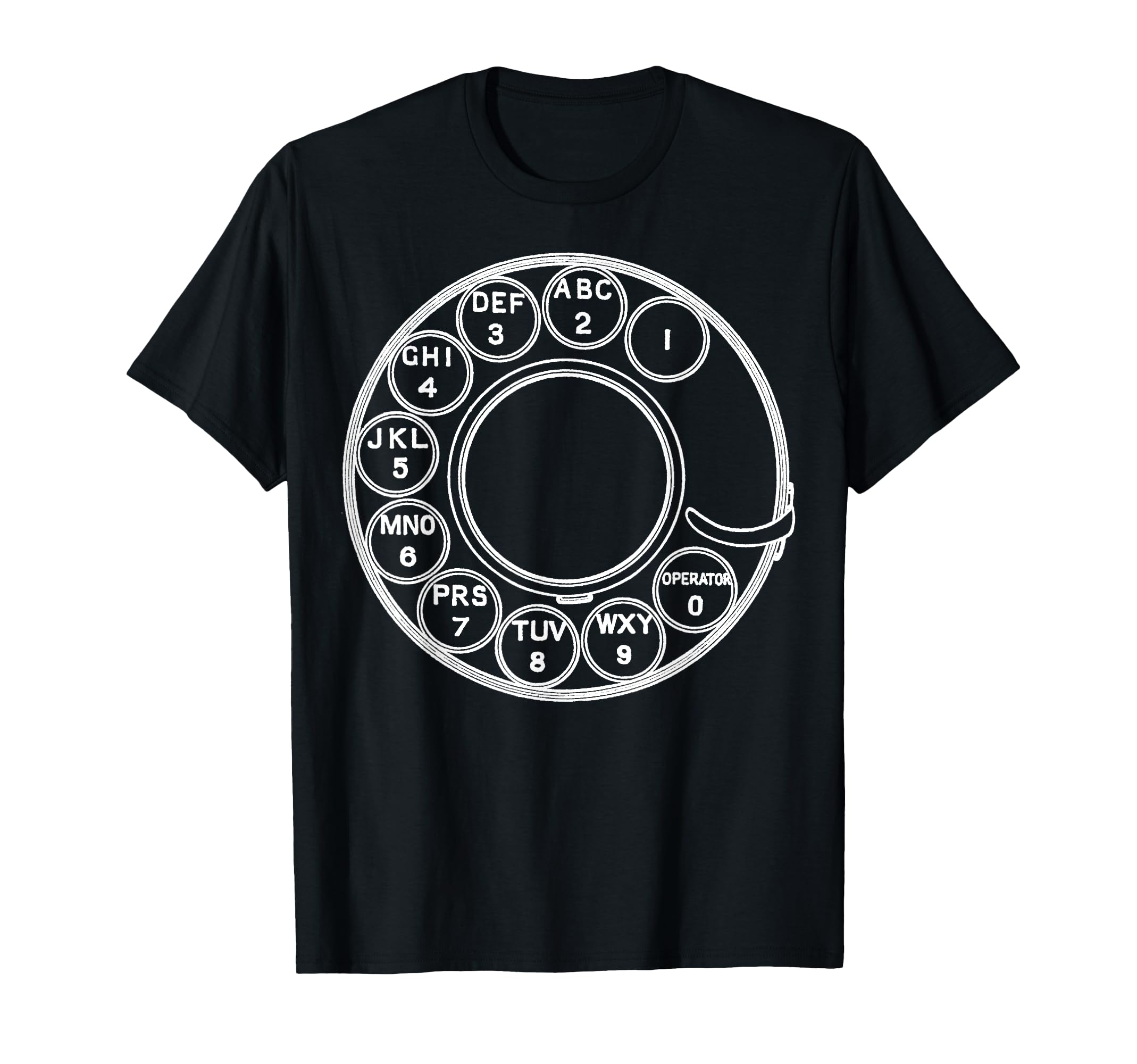 Nerdy Vintage Rotary Phone Dial Math Science Teacher White Men Women Girls Kids T-Shirt