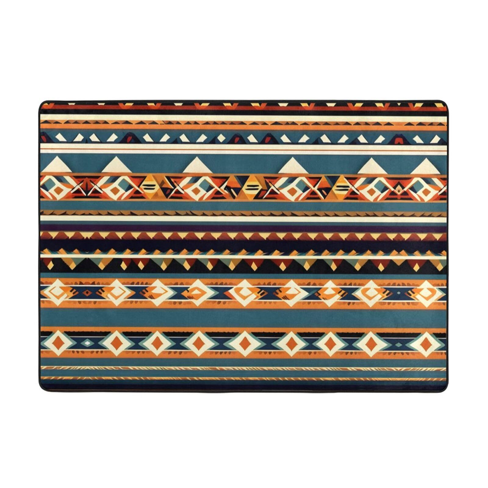 Tapis de yoga pour salon et chambre OdDdot grand format 203 x 148 cm