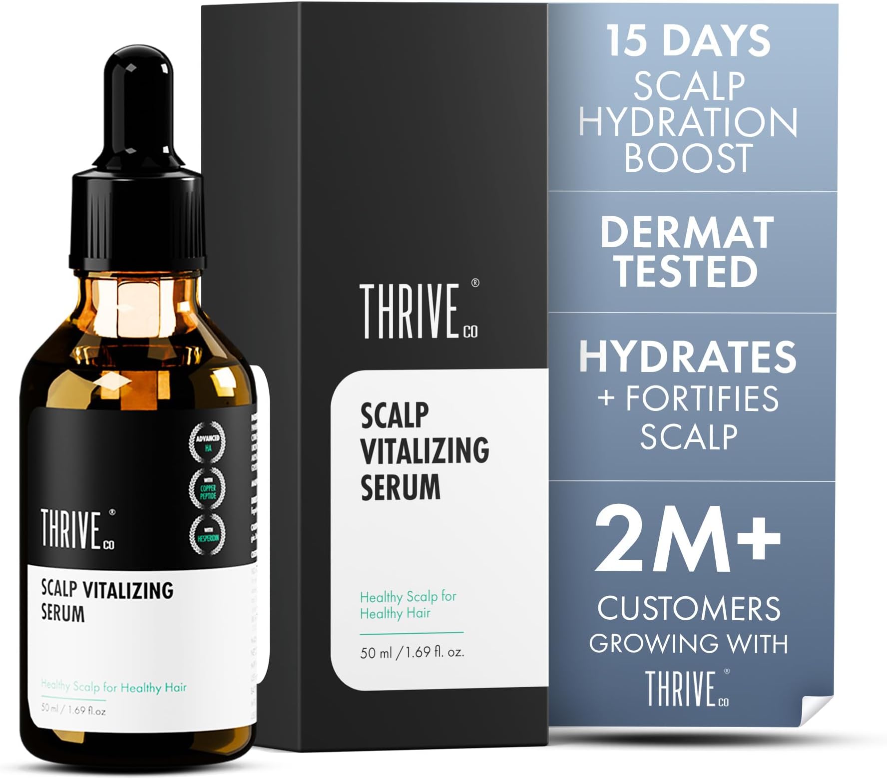 Scalp Vitalizing Serum, For Scalp Related Problems Like Dryness, Dandruff & Itchiness Provides Clean Scalp & Promotes Hair Growth 50Ml Transperant