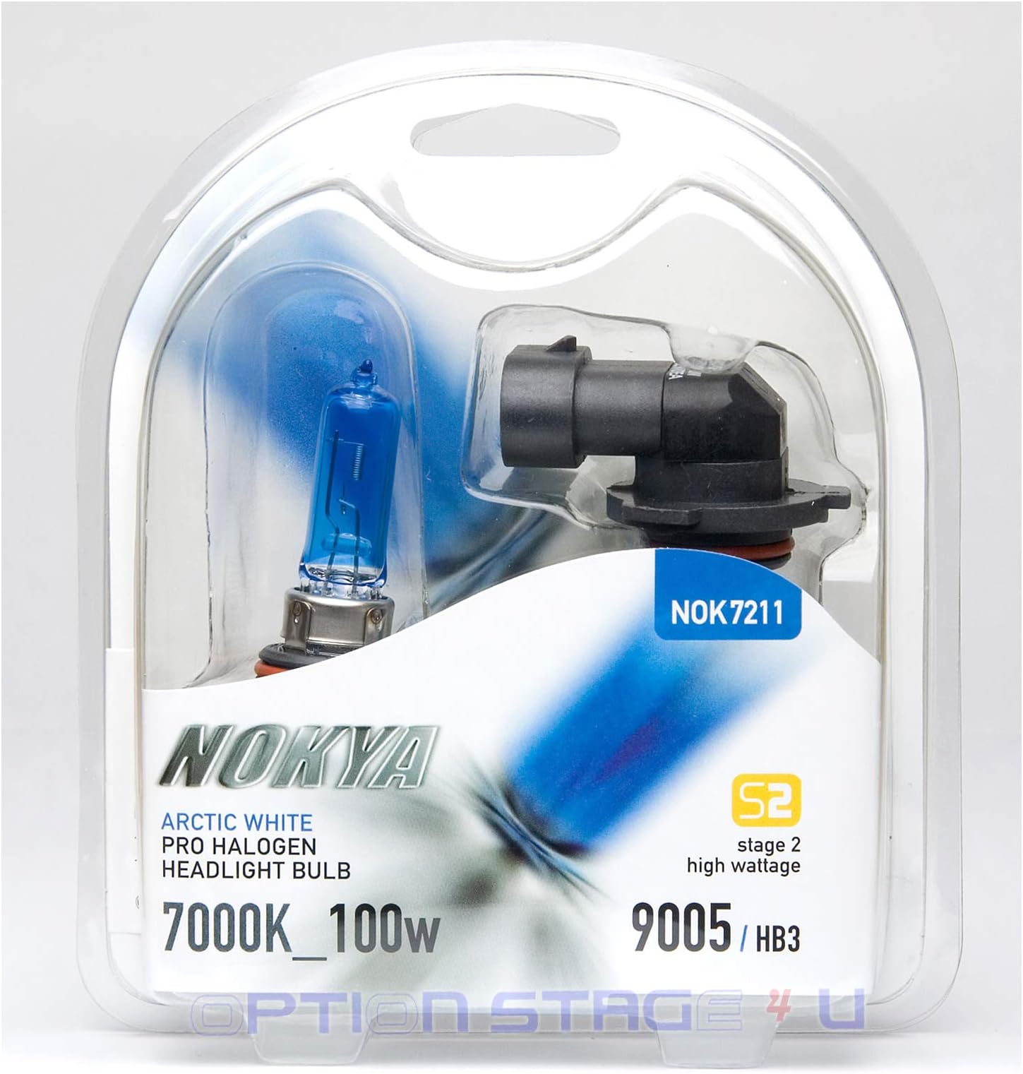 Nokya 9005 / HB3 Arctic White Stage 2 7000K Halogen Headlight / Fog Light Car Light Bulb Replacement