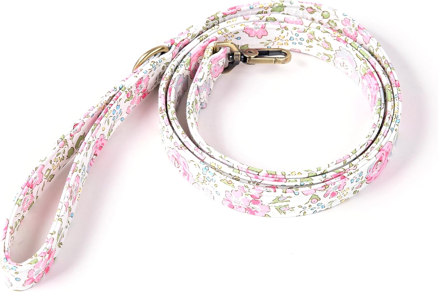 Organic Cotton Dog Leash for Small,Medium and Large Breed,Brass Hardware Pet Leash for Walking,Running and Training 6FT