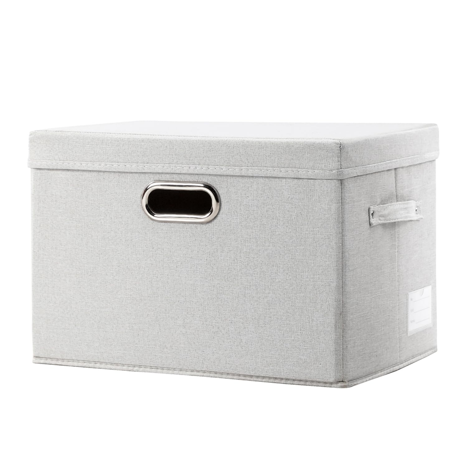Prandom Storage Boxes with Lids Large,43x30x30cm,Beige[1-Pack] — image 1