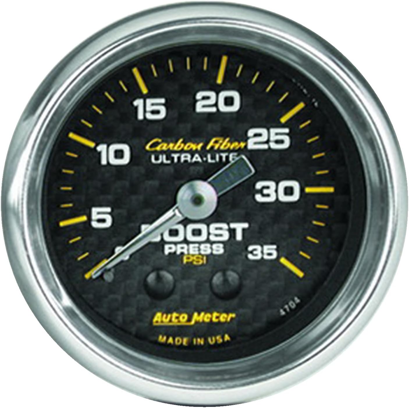 Auto Meter 4704 Carbon Fiber Mechanical Boost Gauge
