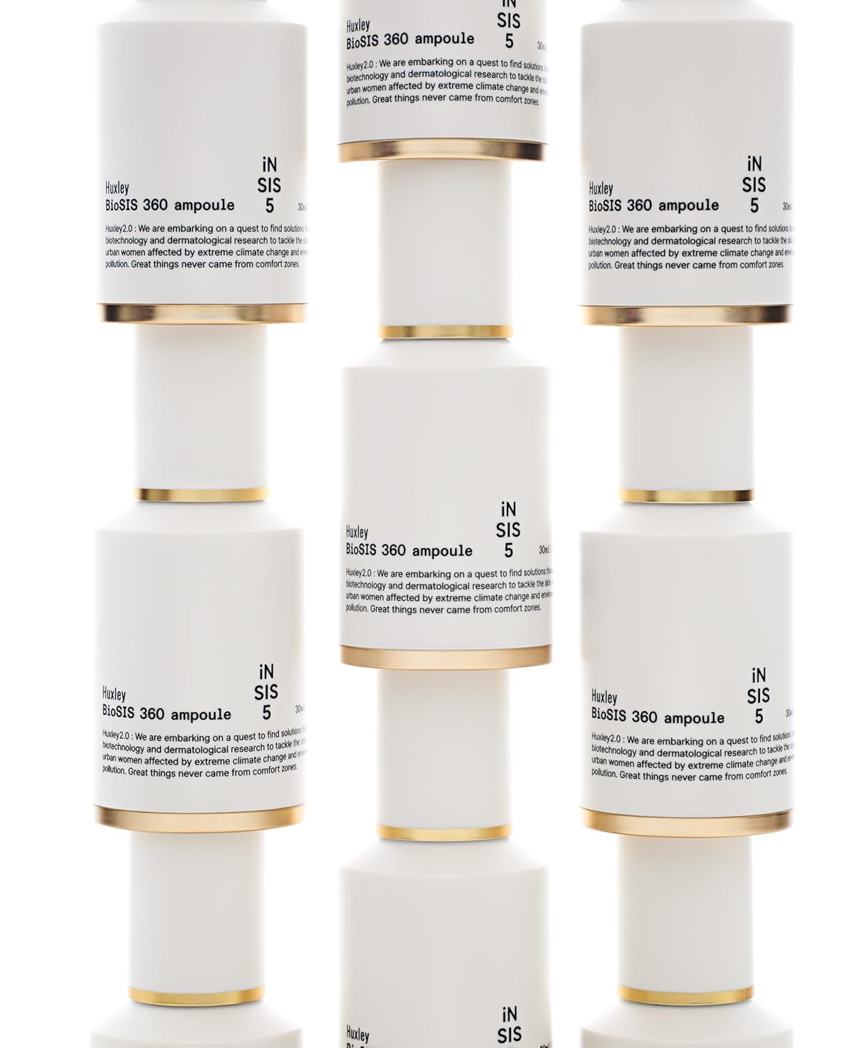 Huxley BioSIS 360 Ampoule 30 mL – 2025 Glowpick #1 Anti-Aging Essence/Serum | Collagen Complex & Firming Gel-Serum for Fine Lines & Elasticity