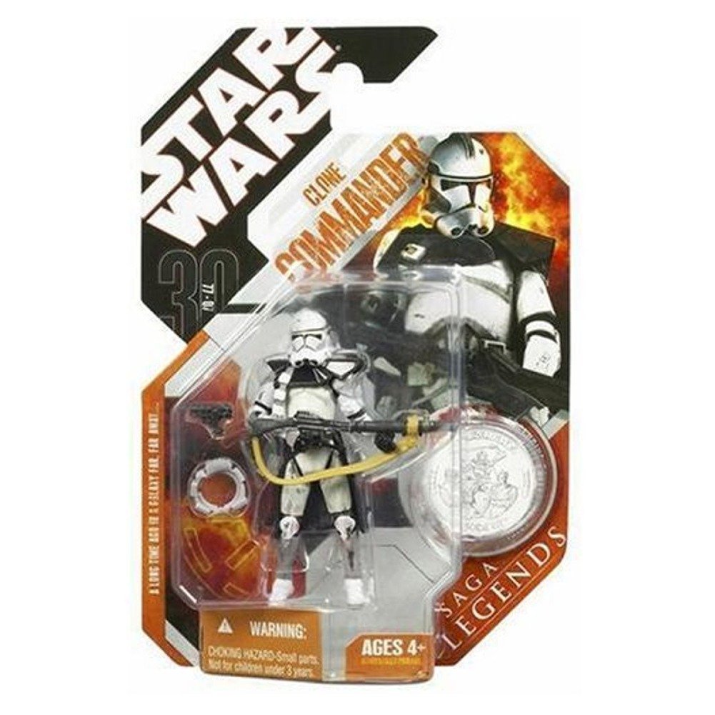 Star Wars: Saga Legends Clone Commander (Silver) Action Figure