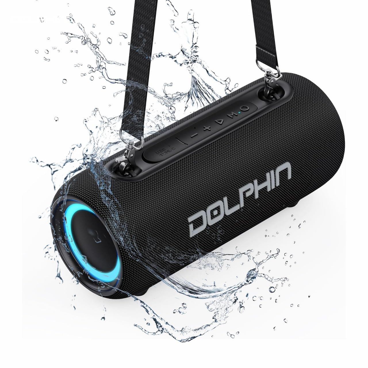 Amazon.com: Dolphin Waterproof Bluetooth Speaker, 26W Loud with