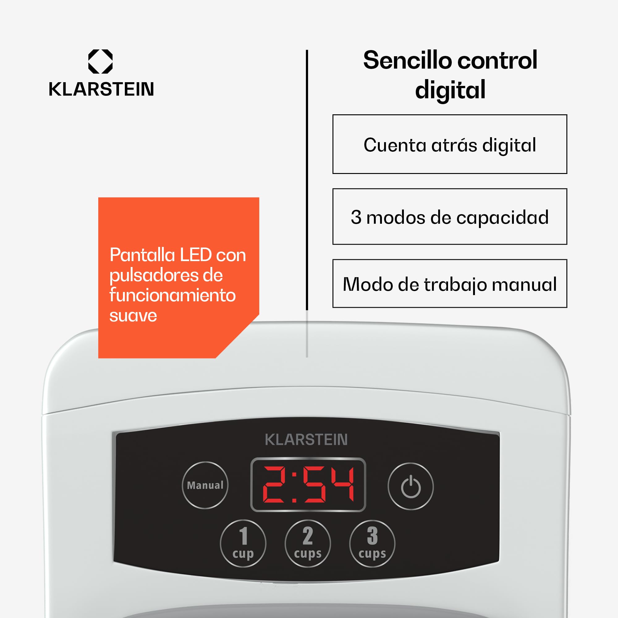 Klarstein Pastamania Nudelmaschine Elektrisch – 260 W Vollautomatische Pastamaschine mit 7 Aufsätzen, 500 g Kapazität, Leise (60 dB), LED-Anzeige, Weiß